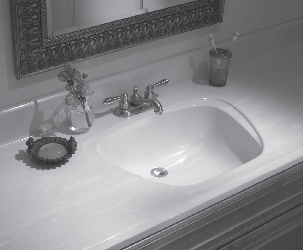 Lippert Cultured Marble Vanities, 31 X 22 Vanity Top For Vessel Sink